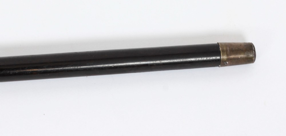 Antique Continental Silver Mounted Walking Stick Cane 19th C
 View XVIII