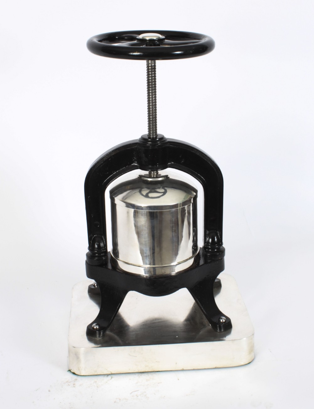 Antique Rare French Silver plated Duck Press 20th Century
 View III