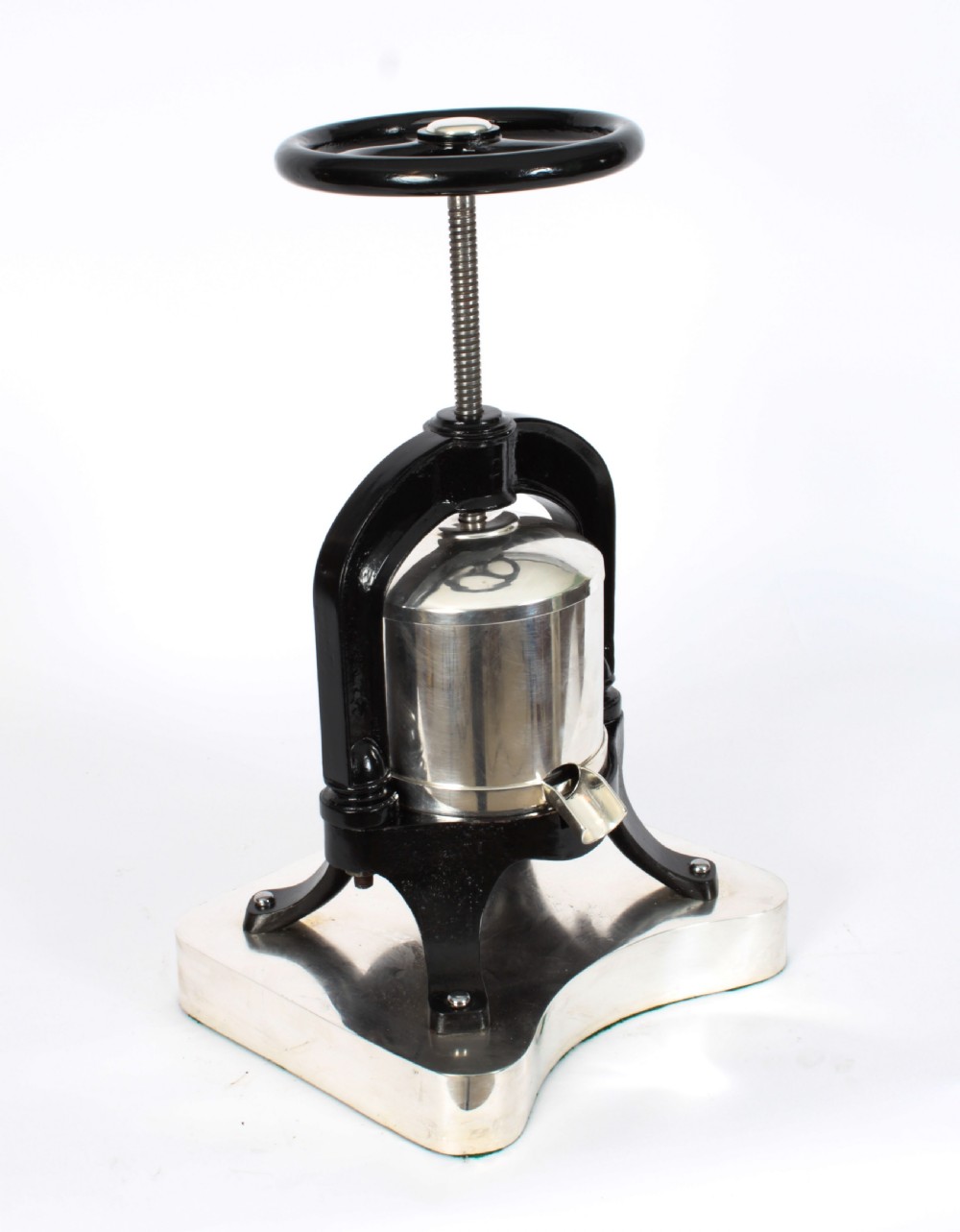Antique Rare French Silver plated Duck Press 20th Century
 View XXII