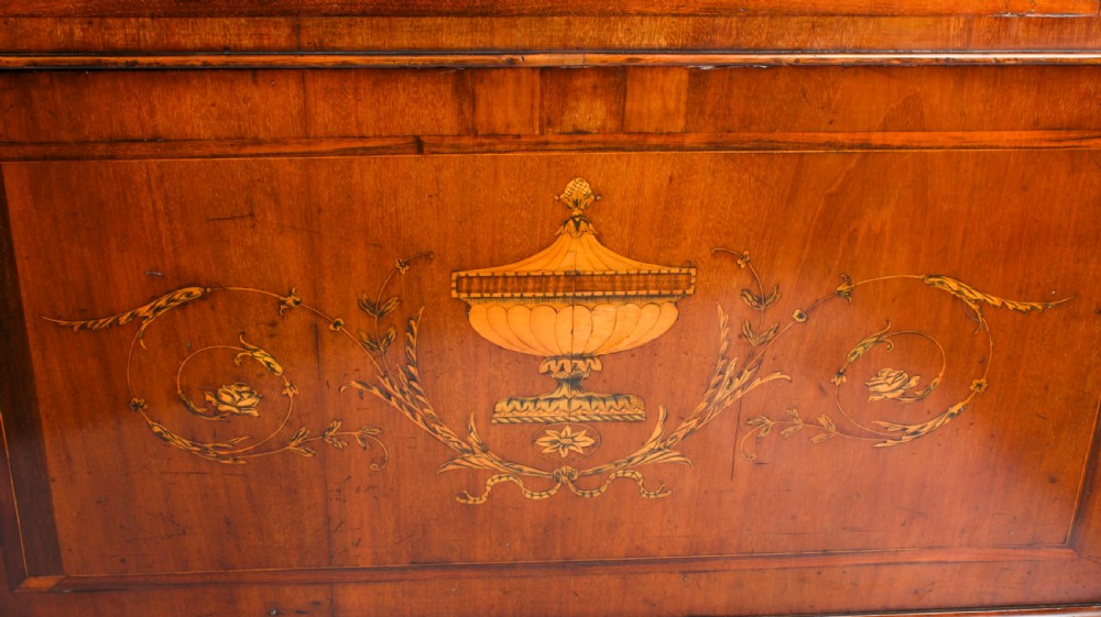 Antique George III Marquetry Inlaid Partners Pedestal Desk 18th C
 View XV