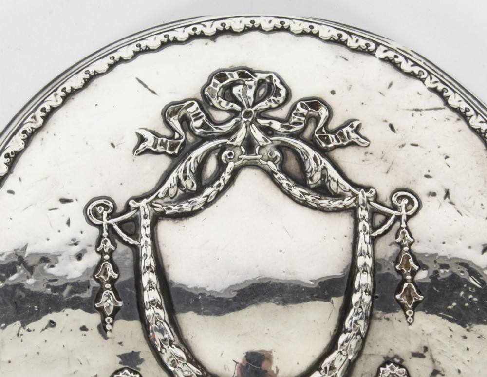 Antique Sterling Silver & Embossed Hand Mirror 1916
 View VI
