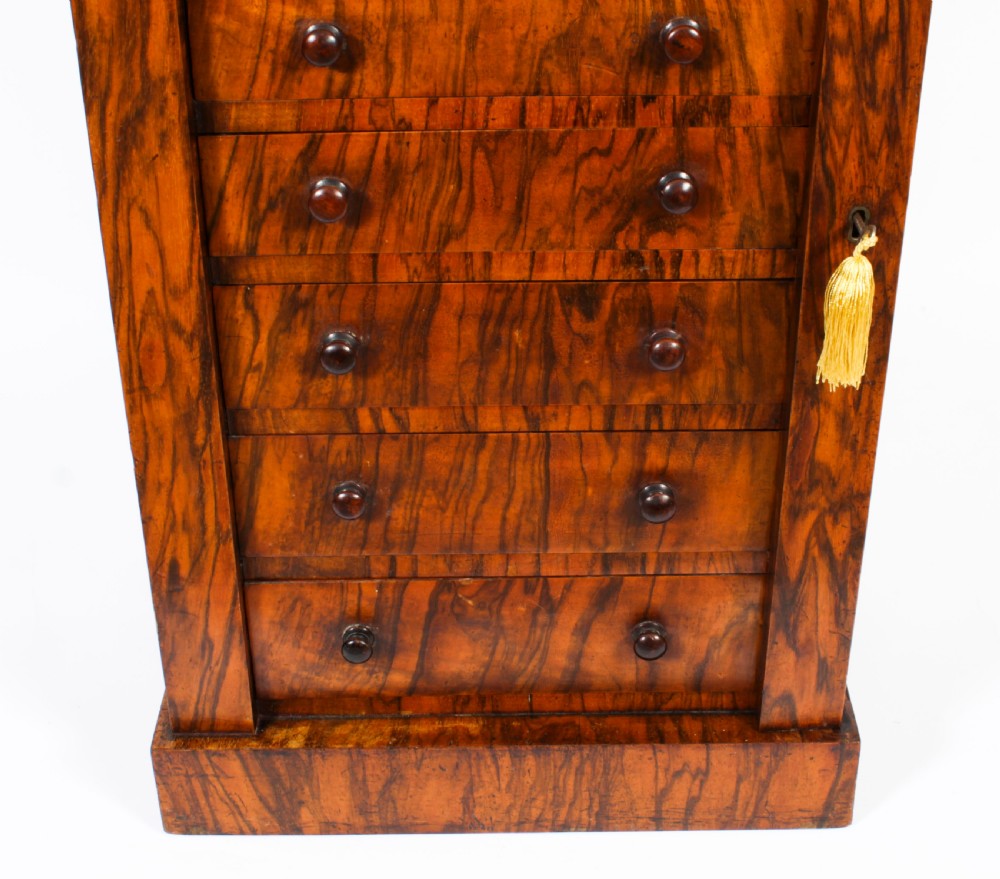 Antique Victorian Collectors Cabinet Wellington Chest 19th Century
 View V