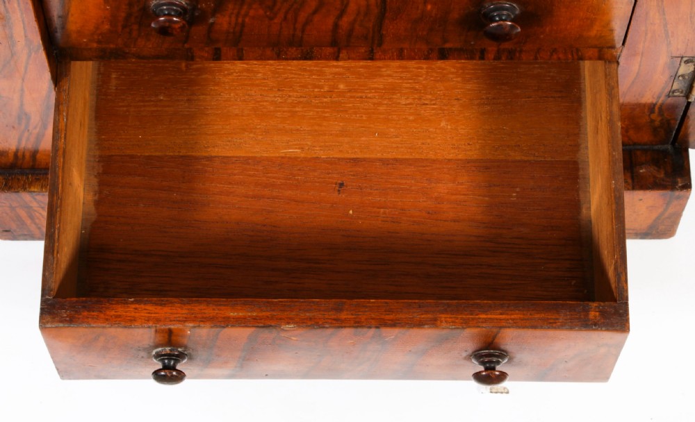Antique Victorian Collectors Cabinet Wellington Chest 19th Century
 View XIII