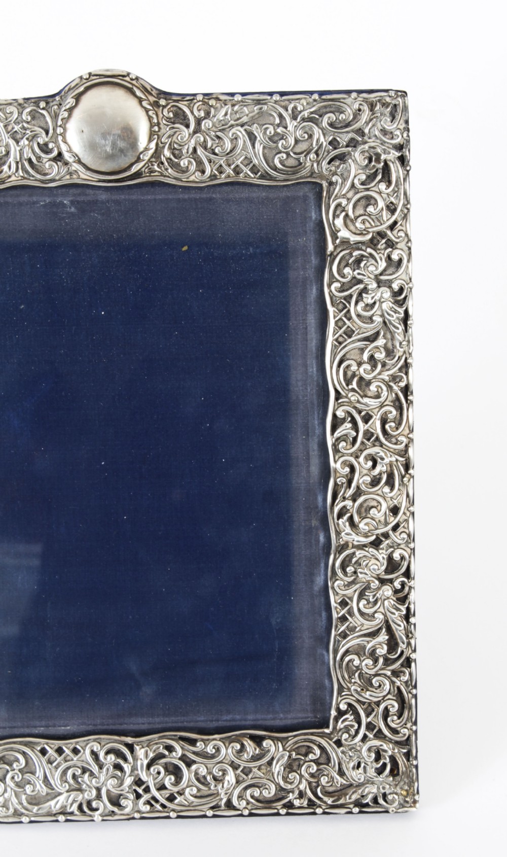 Antique Sterling Silver Photo Frame by Henry Matthews 1902 28x22cm
 View V
