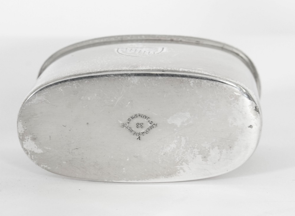 Antique Cut Crystal and Sterling Silver Hip Flask 1867 19th C
 View XI