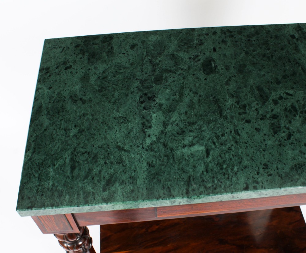 Antique William IV Marble Top Console Table C 1835 19th C
 View IV