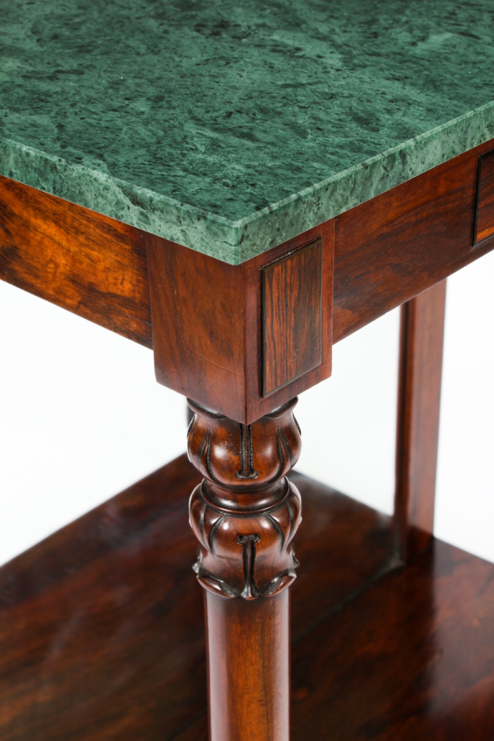 Antique William IV Marble Top Console Table C 1835 19th C
 View XI