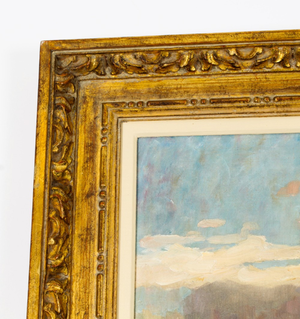 Antique French School Impressionist landscape 19th C
 View III
