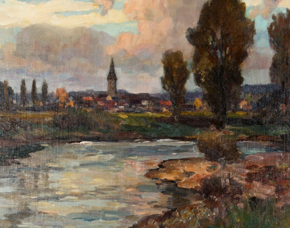 Antique French School Impressionist landscape 19th C
 View VI