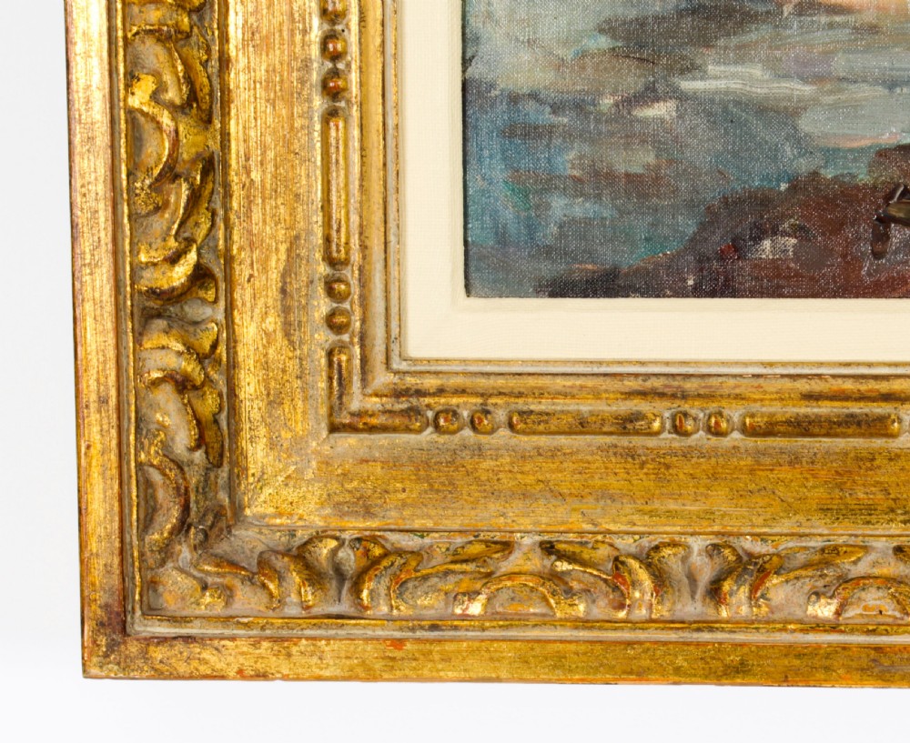 Antique French School Impressionist landscape 19th C
 View VIII