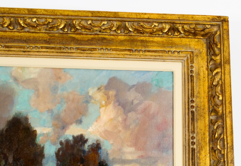 Antique French School Impressionist landscape 19th C
 View X