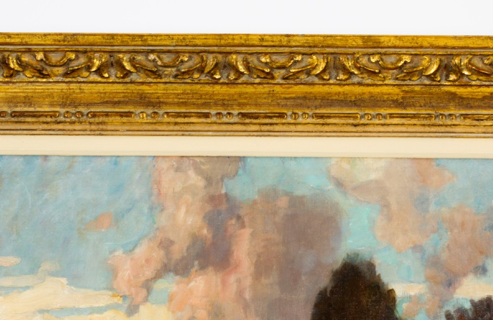 Antique French School Impressionist landscape 19th C
 View XII