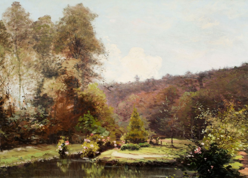 Antique French Oil Painting Paul Louis Morizet signed and dated 1913.
 View V