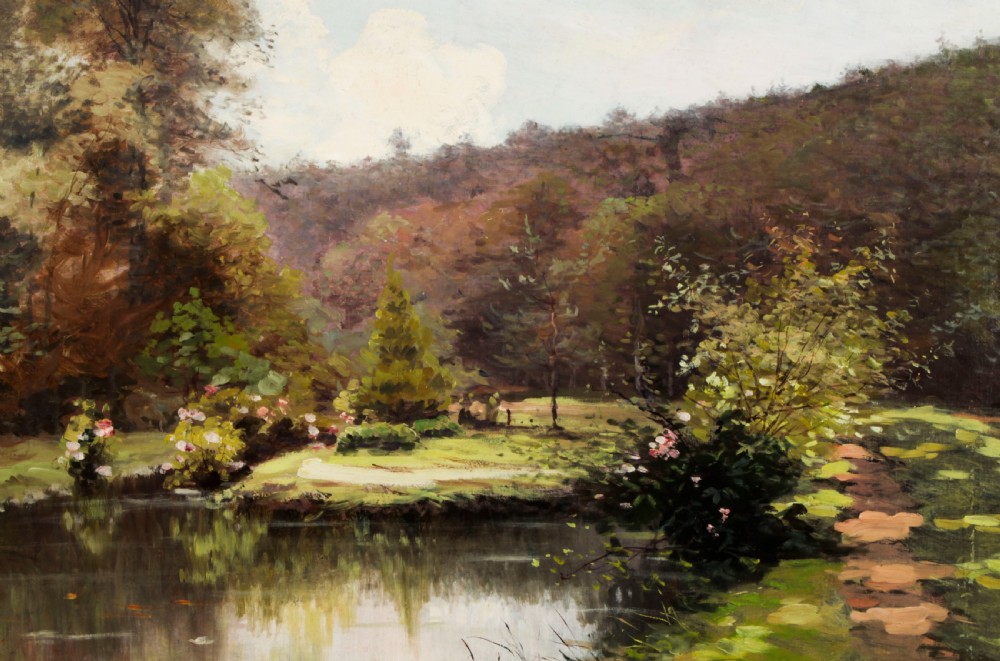 Antique French Oil Painting Paul Louis Morizet signed and dated 1913.
 View VI