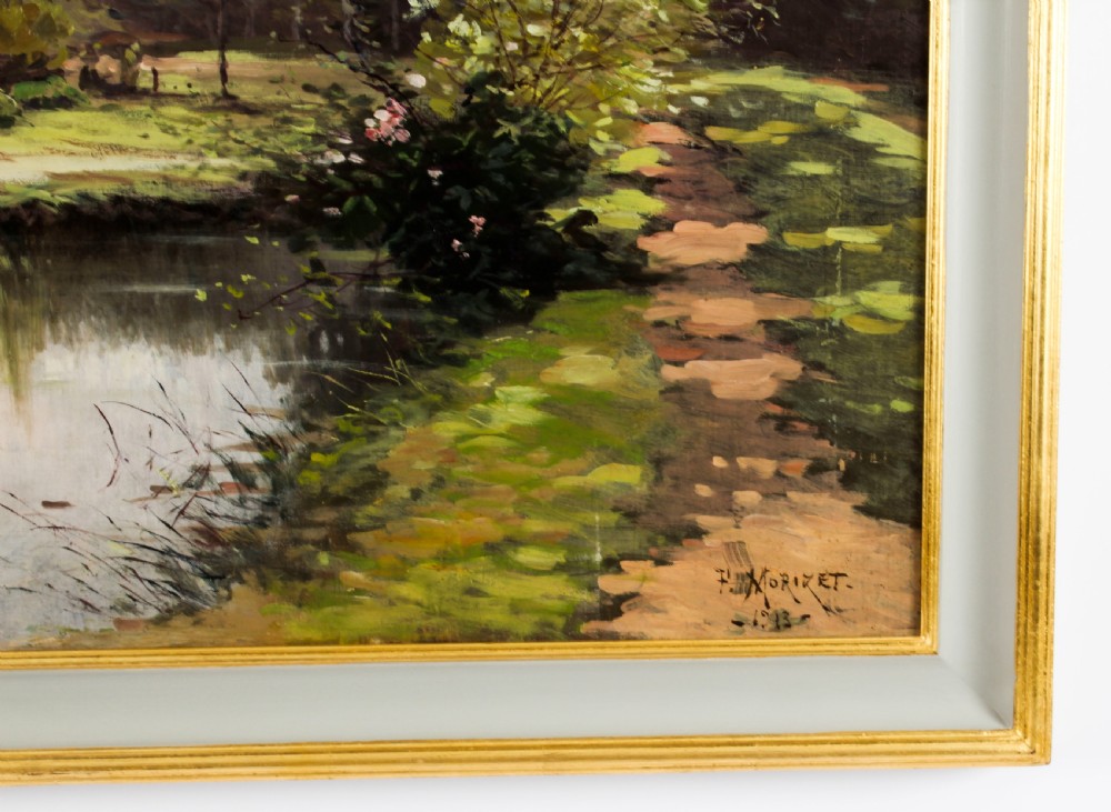 Antique French Oil Painting Paul Louis Morizet signed and dated 1913.
 View VIII