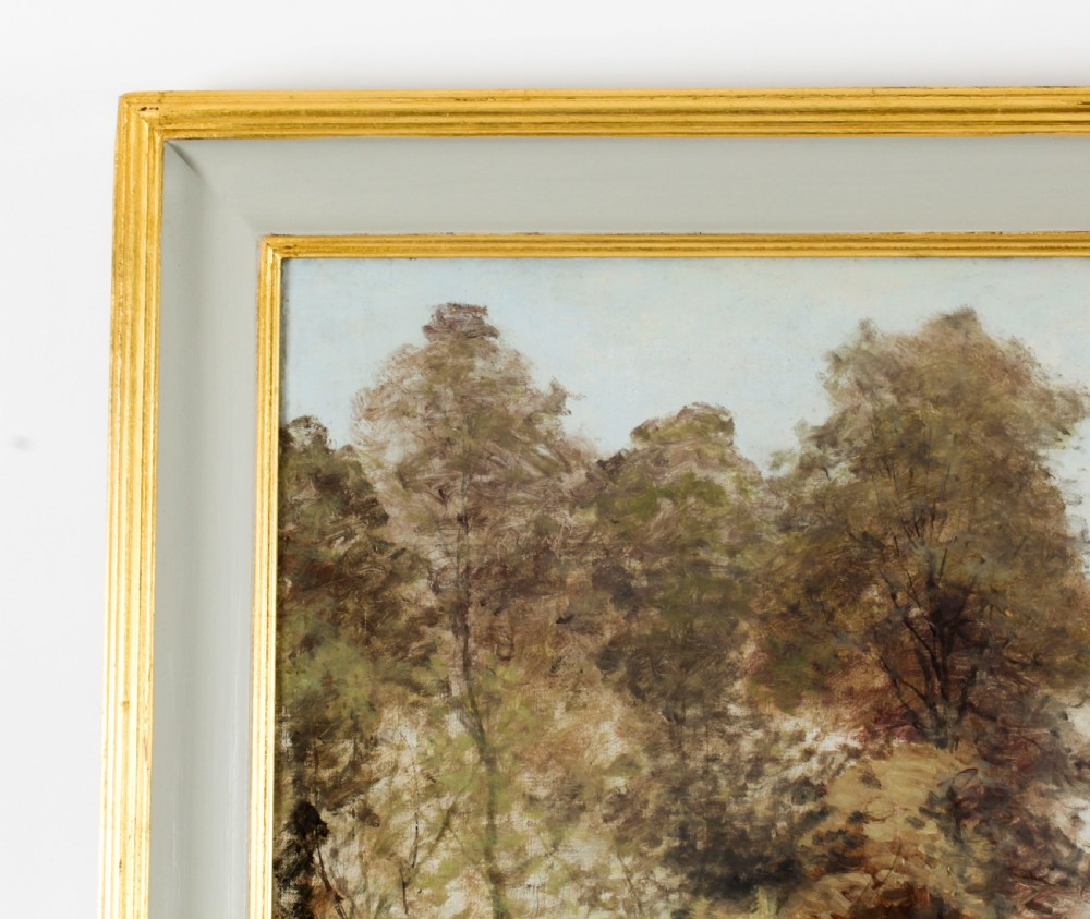 Antique French Oil Painting Paul Louis Morizet signed and dated 1913.
 View IX