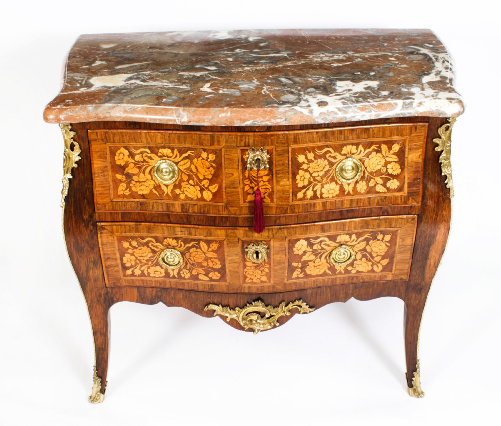 Antique French Louis XVI Marquetry Commode Chest 18th C
 View II