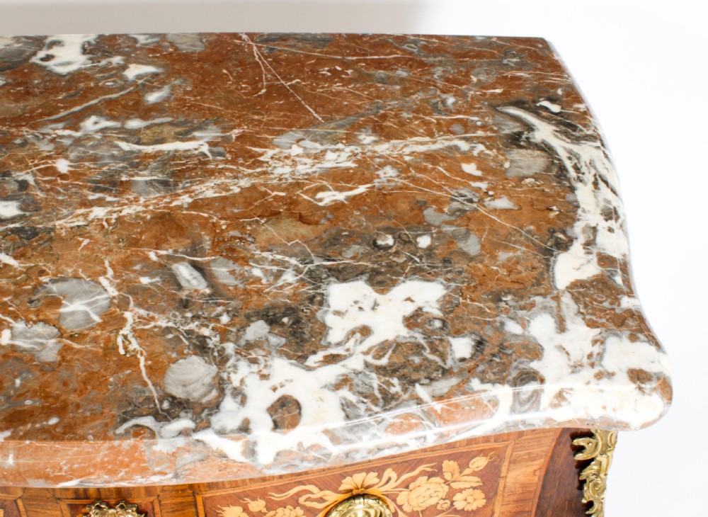Antique French Louis XVI Marquetry Commode Chest 18th C
 View V