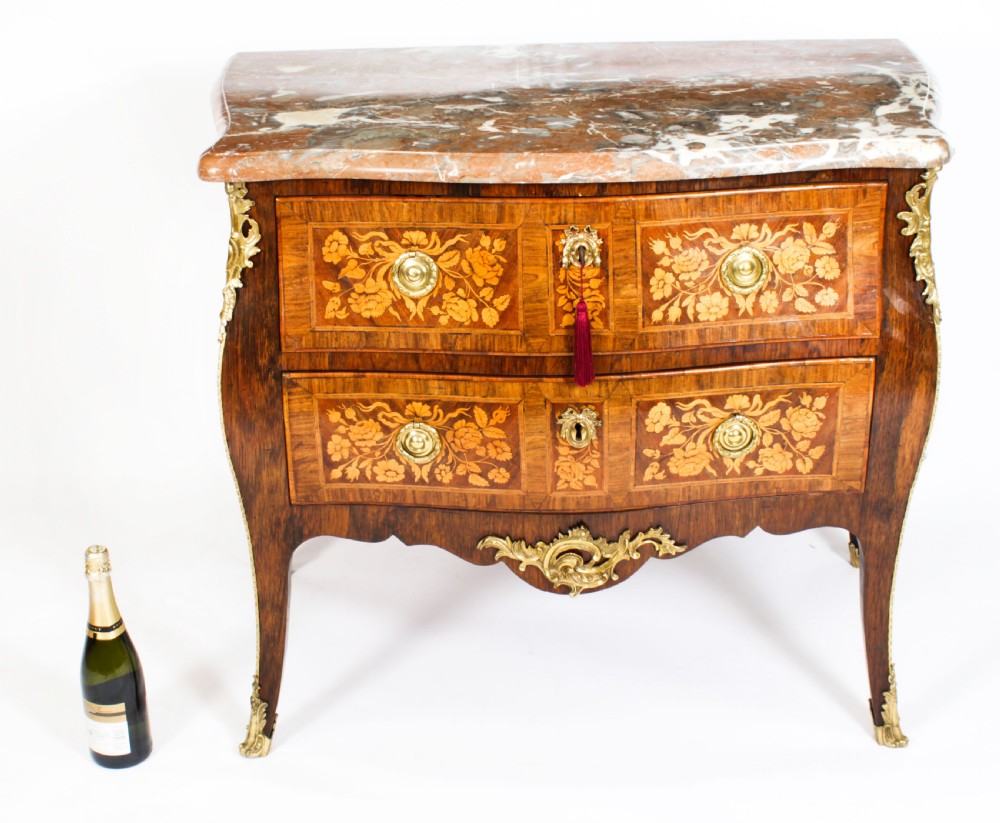 Antique French Louis XVI Marquetry Commode Chest 18th C
 View XVI