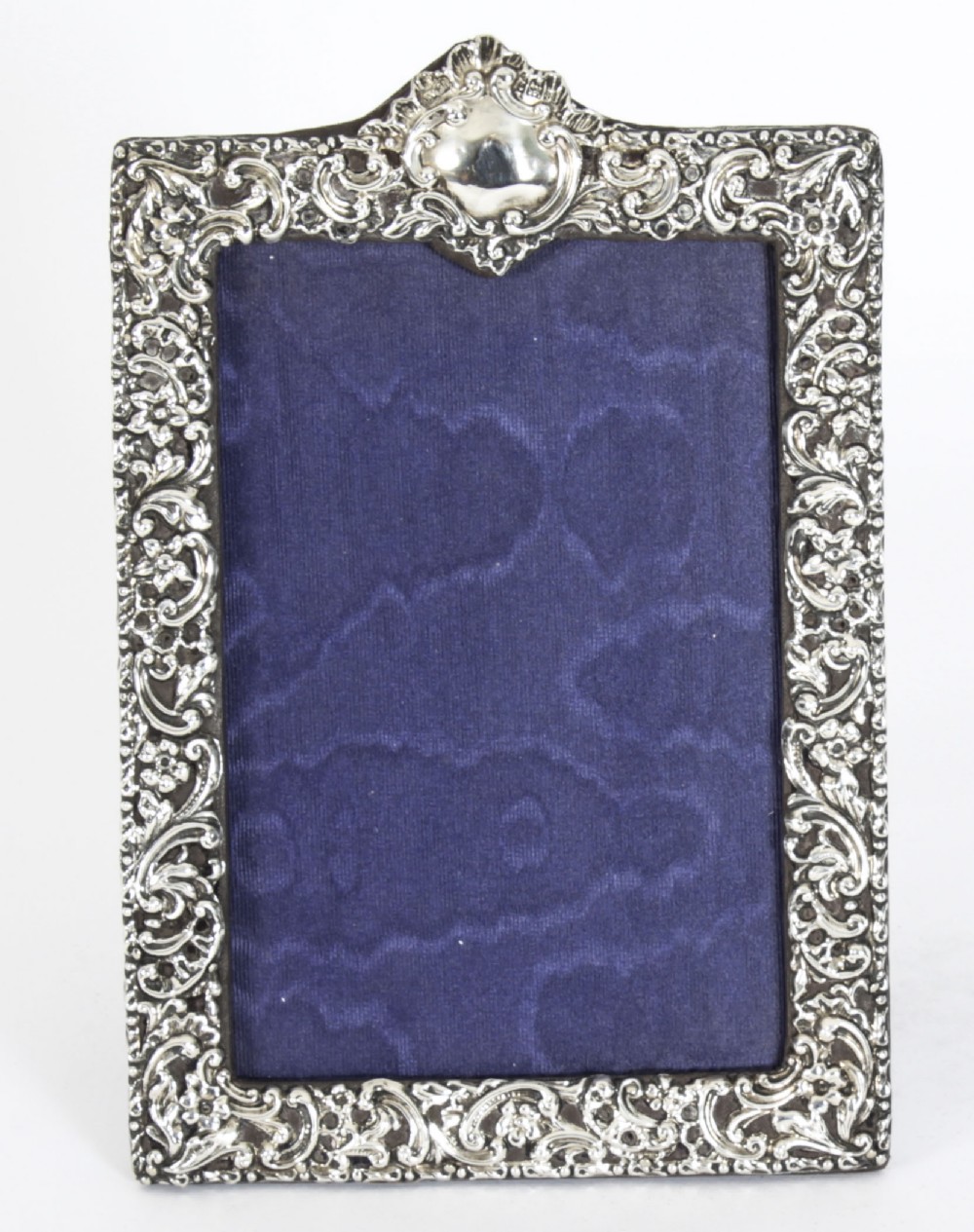 Antique Edwardian Sterling Silver Photo Frame dated 1901 19x13cm
