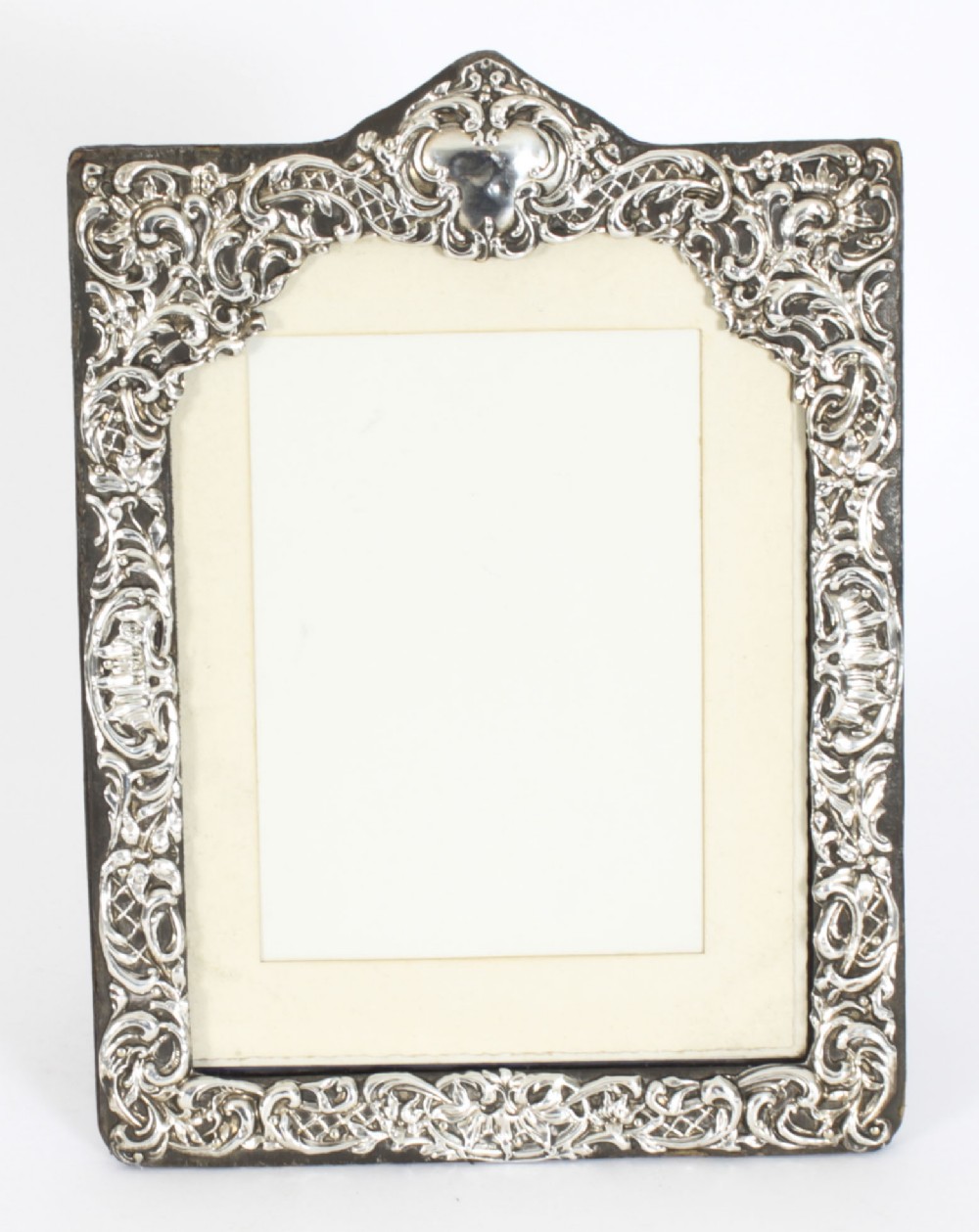 Antique Sterling Silver Photo Frame Dated 1902 27x20cm
