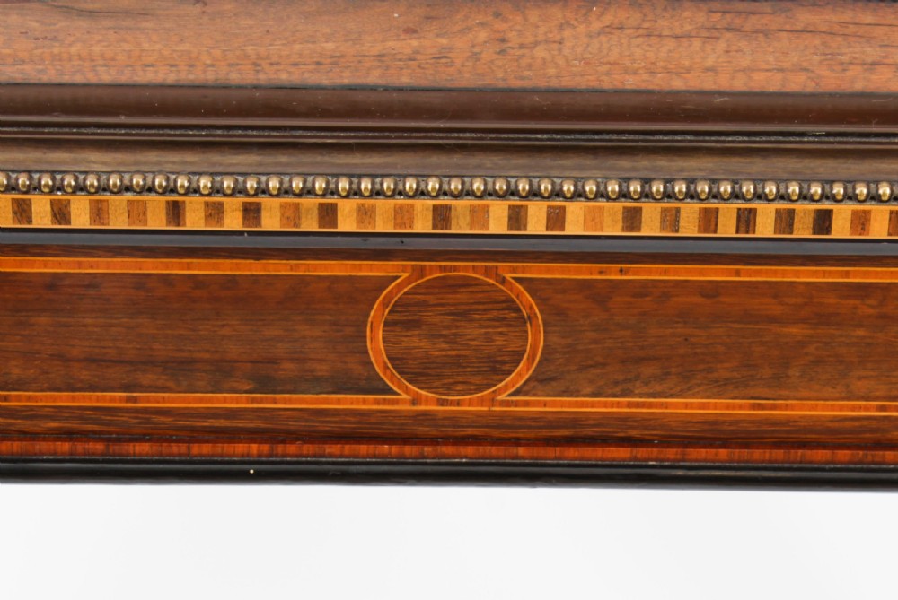 Antique French Walnut & Parquetry Bureau de Dame Desk 19th C
 View XI