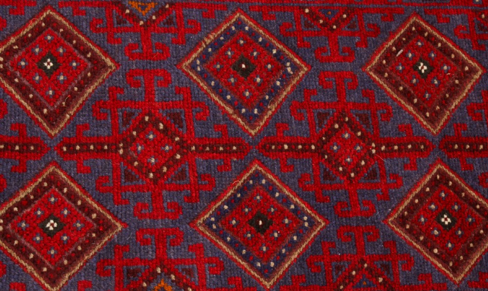 Antique100% Wool Meshwani Afghan Runner 257 x 60cm Rug
 View III