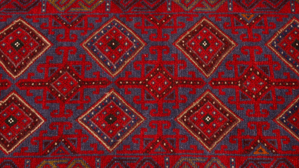 Antique100% Wool Meshwani Afghan Runner 257 x 60cm Rug
 View IV