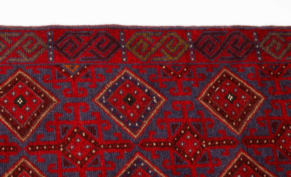 Antique100% Wool Meshwani Afghan Runner 257 x 60cm Rug
 View V