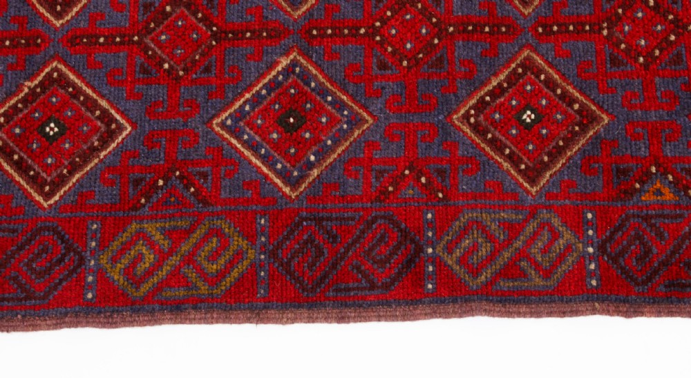 Antique100% Wool Meshwani Afghan Runner 257 x 60cm Rug
 View VI