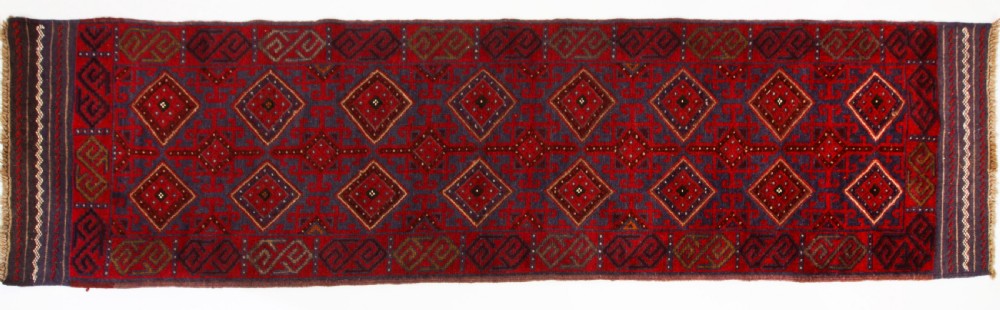 Antique100% Wool Meshwani Afghan Runner 257 x 60cm Rug
 View VII