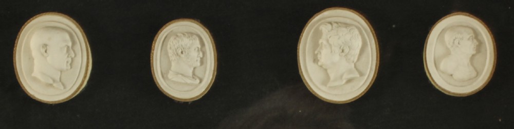 Antique Pair Box Framed Grand Tour Giovanni Liberotti Intaglios 19th C
 View IV