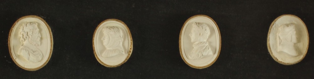 Antique Pair Box Framed Grand Tour Giovanni Liberotti Intaglios 19th C
 View X