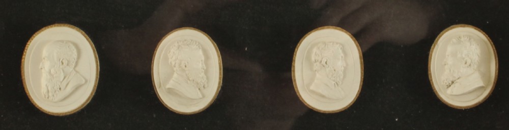 Antique Pair Box Framed Grand Tour Giovanni Liberotti Intaglios 19th C
 View XII