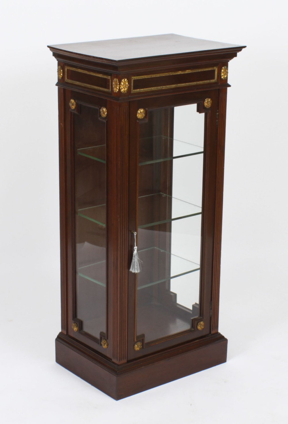 Antique French Ormolu Mounted Vitrine Display Cabinet 19th C
