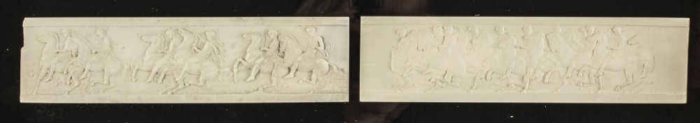 A set of three gilt-framed box displays housing white plaster Grand Tour intaglios mounted on dark backings. View XXV