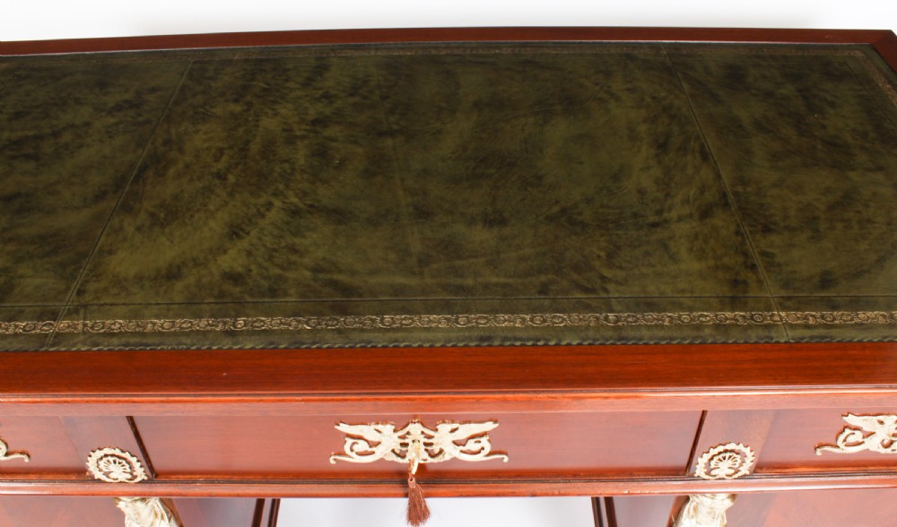 Antique French Empire Ormolu Mounted Desk 19th Century
 View III