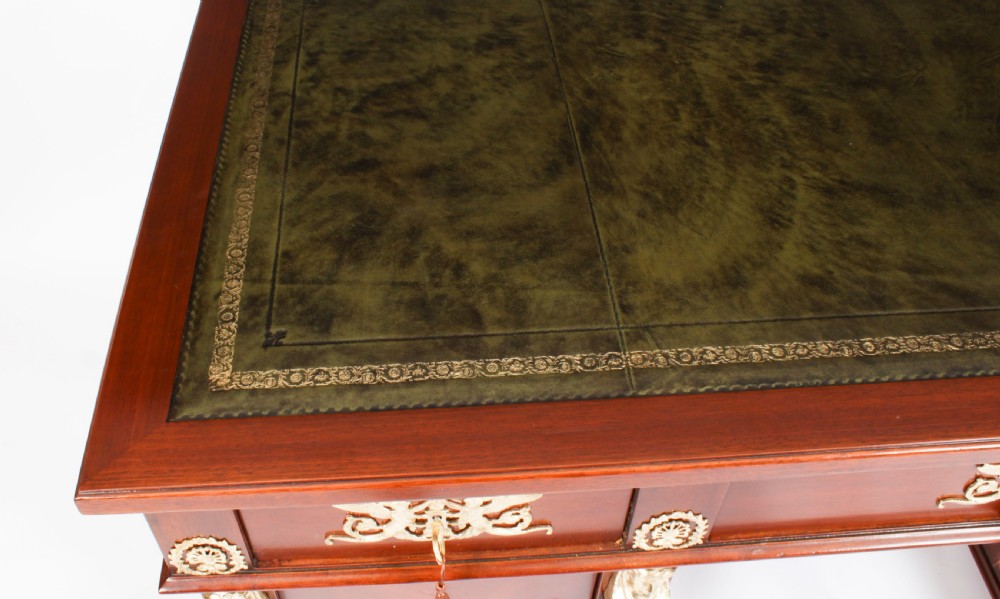 Antique French Empire Ormolu Mounted Desk 19th Century
 View IV