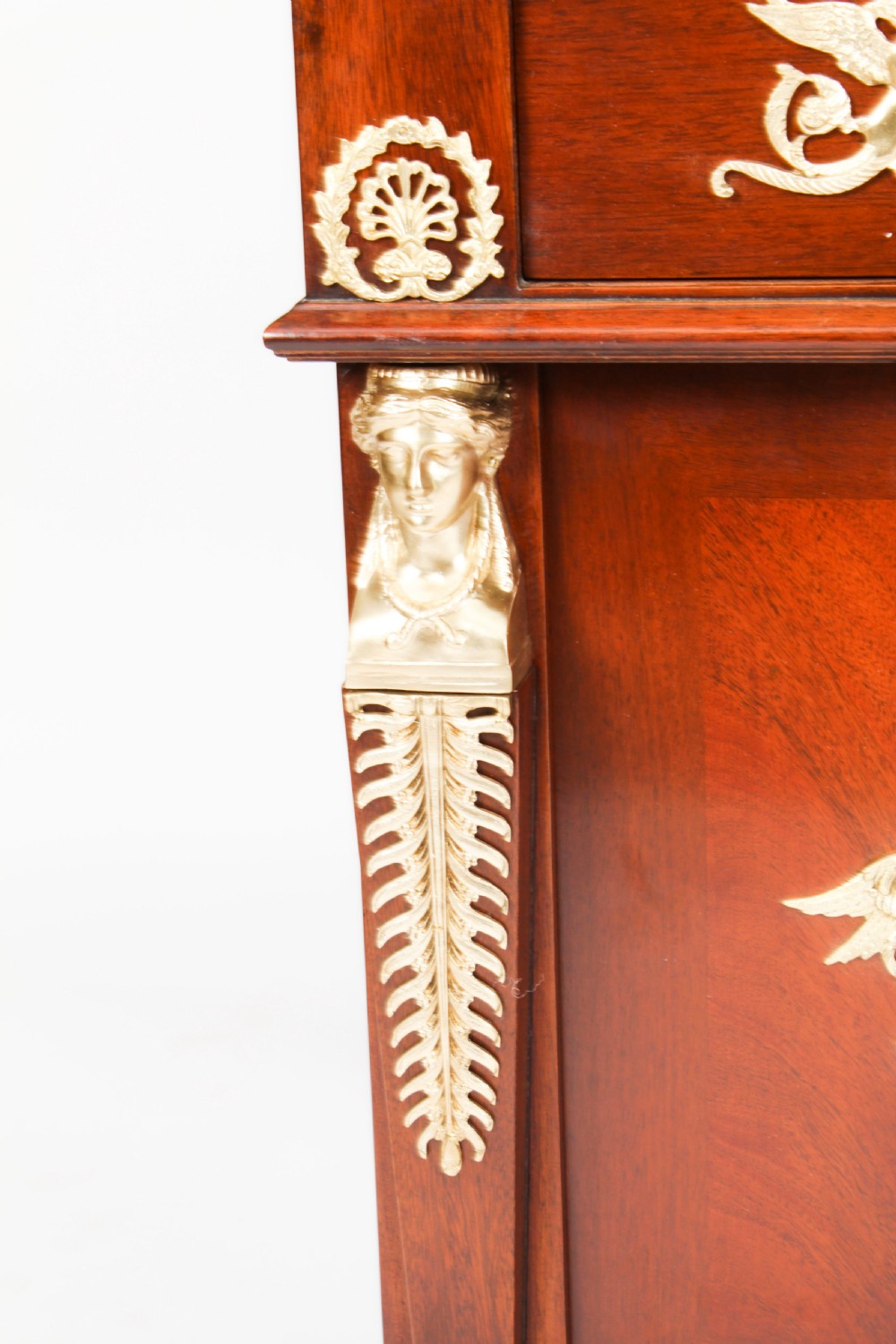 Antique French Empire Ormolu Mounted Desk 19th Century
 View X