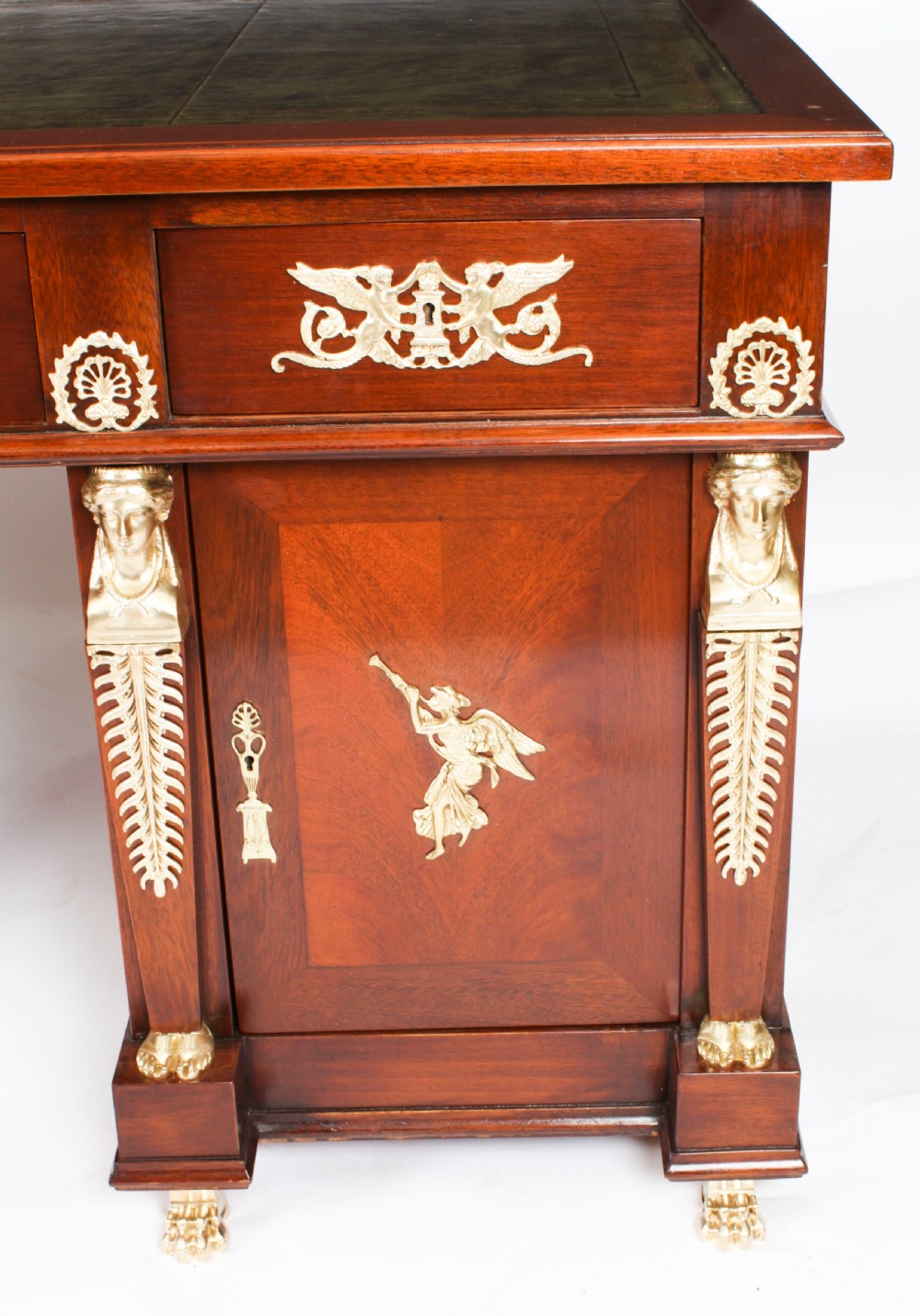 Antique French Empire Ormolu Mounted Desk 19th Century
 View XII