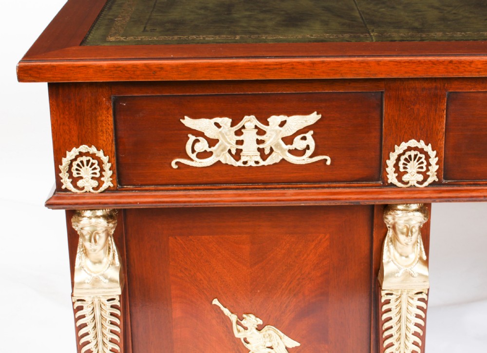 Antique French Empire Ormolu Mounted Desk 19th Century
 View XX