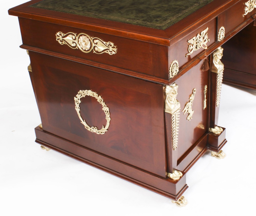 Antique French Empire Ormolu Mounted Desk 19th Century
 View XXV