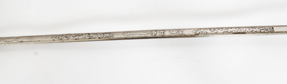 Antique English Silver & Malacca Sword / Walking Stick Cane 19th Century
 View VII