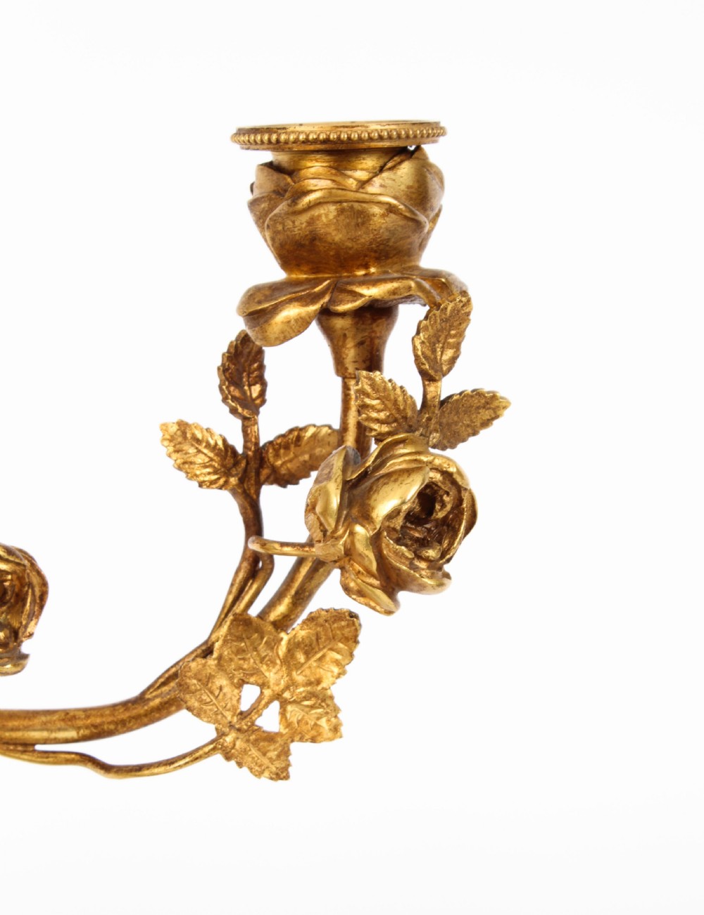 Antique Pair Russian Malachite & Gilt Bronze Candelabra Circa 1900
 View XII