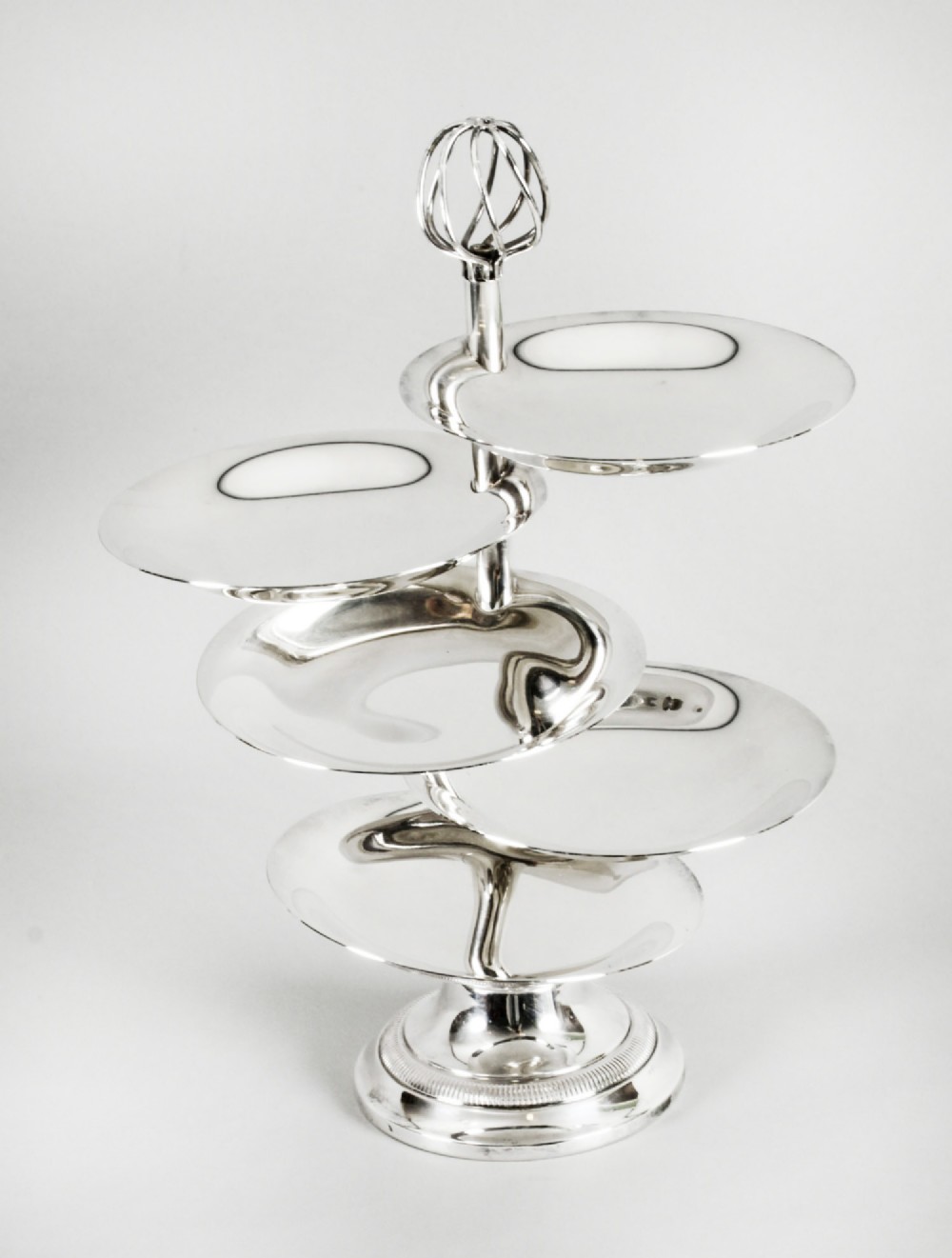 Antique Silver Plated Hors d'oeuvres Stand by Christofle 19th C