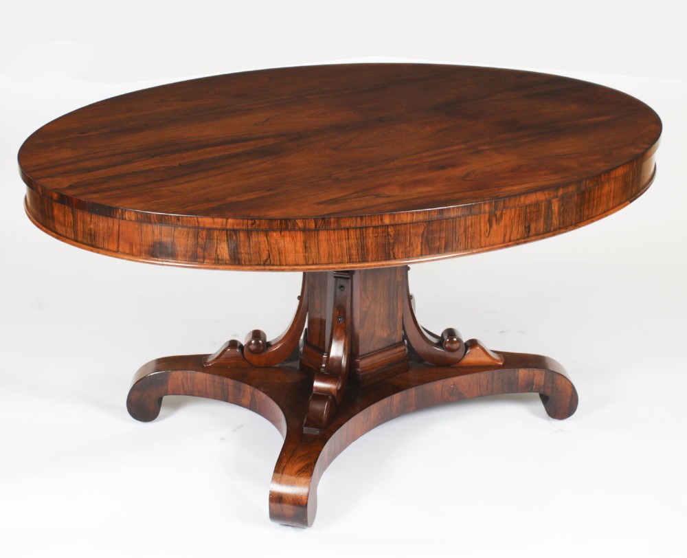 Antique William IV Oval Loo Breakfast Dining Table c.1835 19th C
