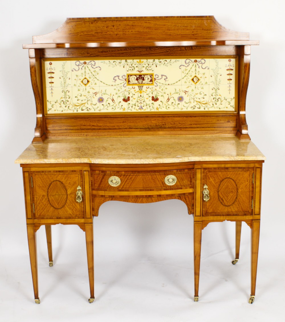 Antique Satinwood Dressing Table Wash Stand Maple and Co c.1880