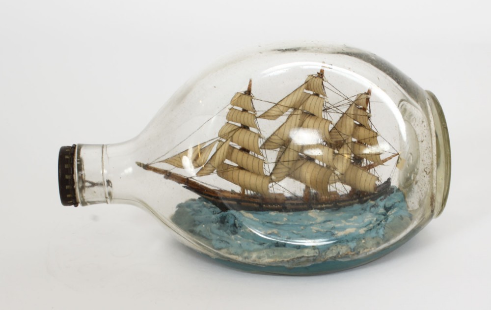 Antique Haig's Dimple ship in bottle Circa 1920