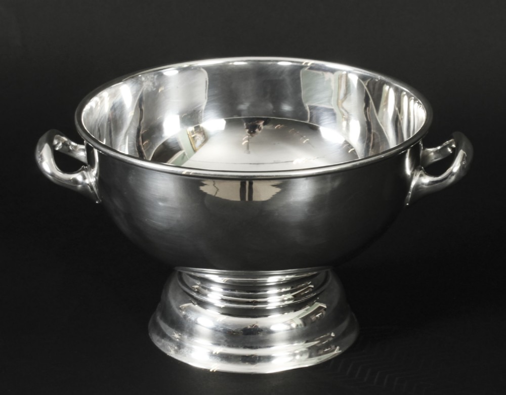 Antique Art Deco Silver Plate on Copper Ice Bucket Mappin & Webb Circa 1920