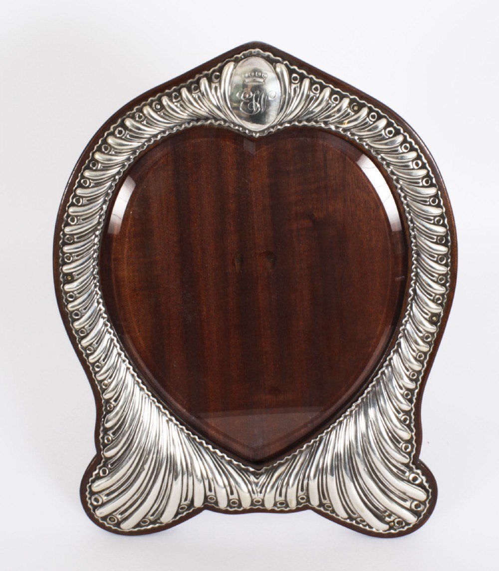 Antique Victorian Sterling Silver Photo Frame Dated 1894 33x26cm